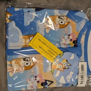 Little Sleepies Blue and White Kids Pajama Set